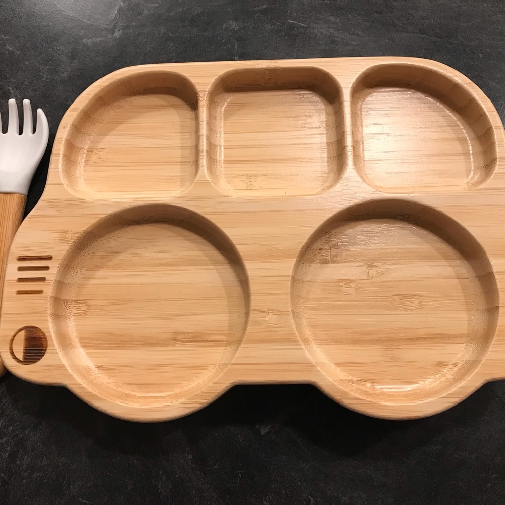 Toddler baby plate fork spoon